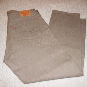 LEVI'S  501 BUTTON FLY JEANS. GREY. 38X30. MENS.